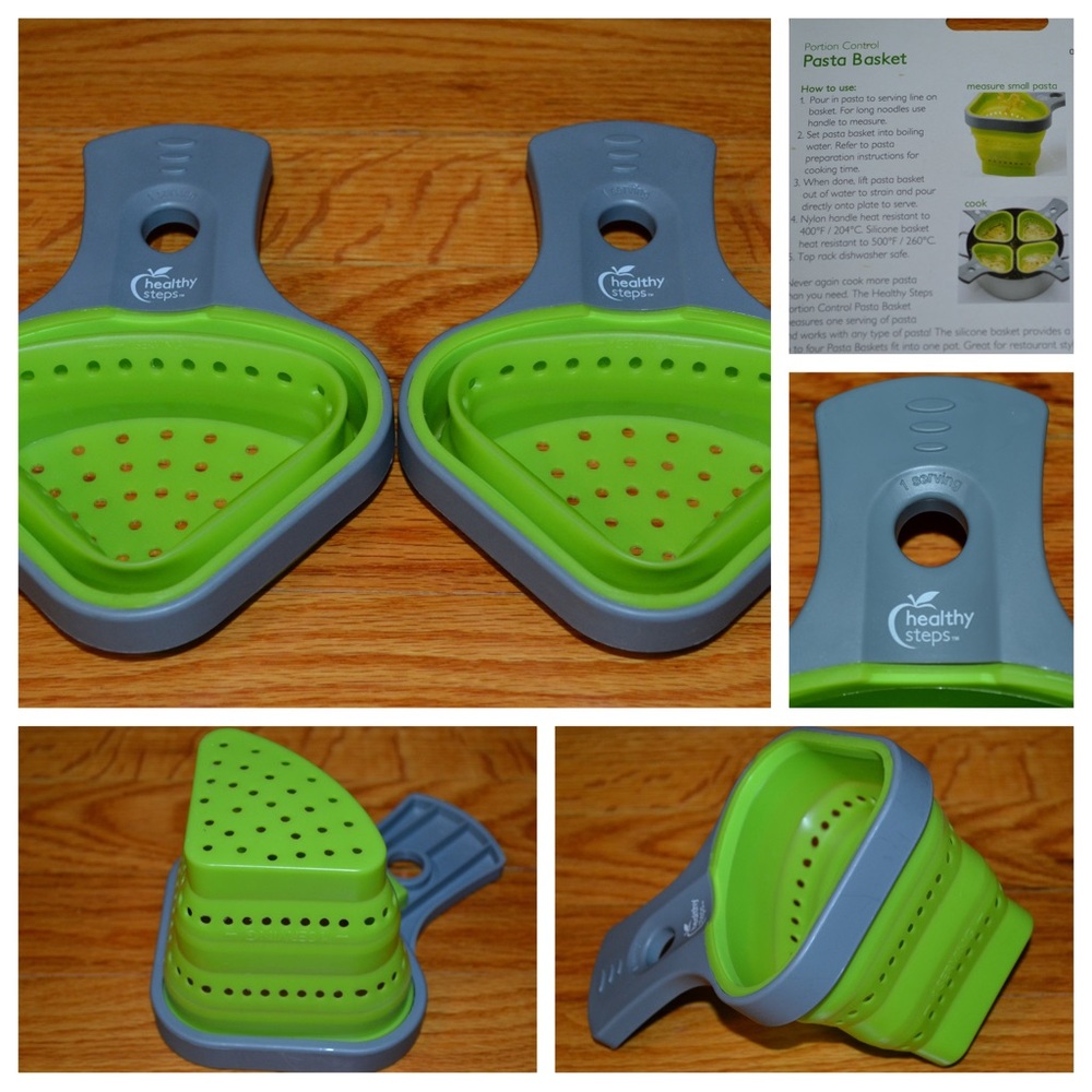 Jokari Healthy Steps portion control pasta baskets serving set - NEW